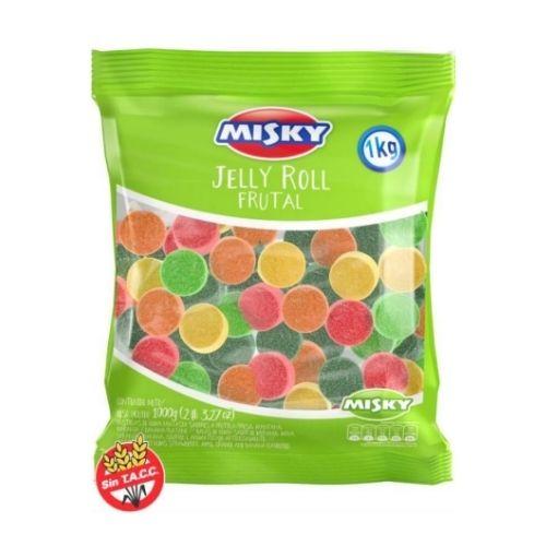 Gomitas MISKY Jelly Roll Frutal 1kg. (B 6u.)
